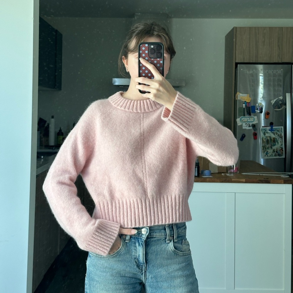 Sezane Sama Jumper Light Pink - Size XS